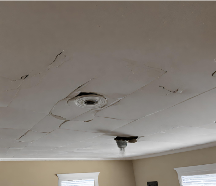 Ceiling - tenant damage
